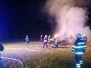 Požár stohu na Vižině 9/2016
