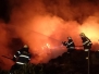 Požár stohu na Vižině 9/2015